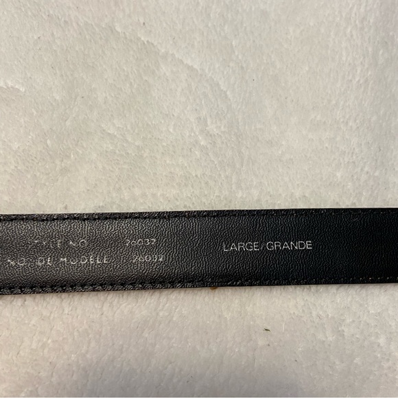 Liz Claiborne Vintage Womens Genuine Leather Crock Print Belt size Large - Picture 7 of 9